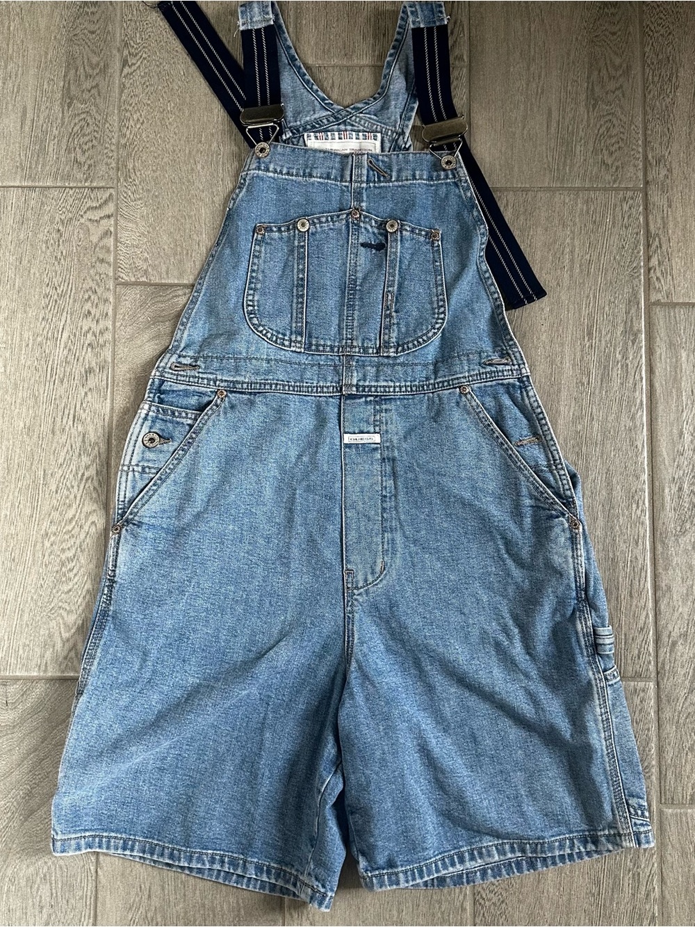 Y2K Vintage Guess Made In USA Denim Jean Overall Bib Style Women’s Medium